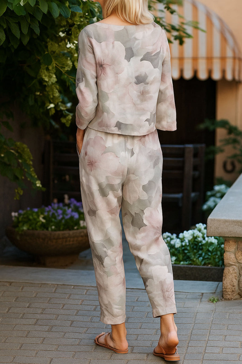 Cápsula monocromática de algodón y lino