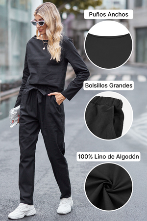 Cápsula monocromática de algodón y lino