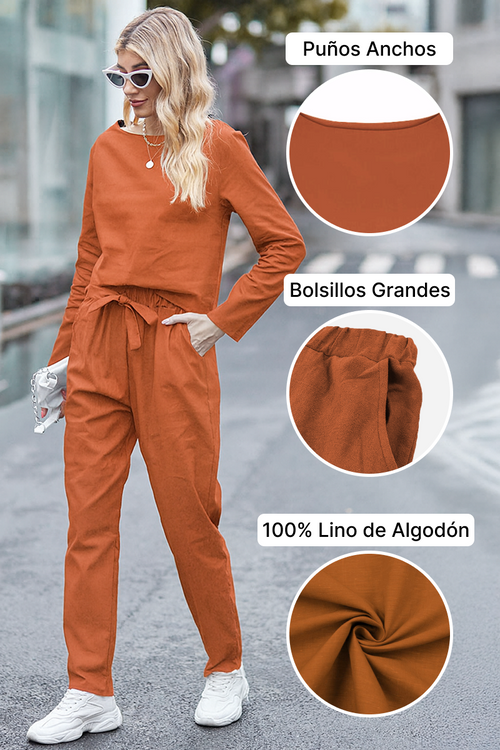 Cápsula monocromática de algodón y lino