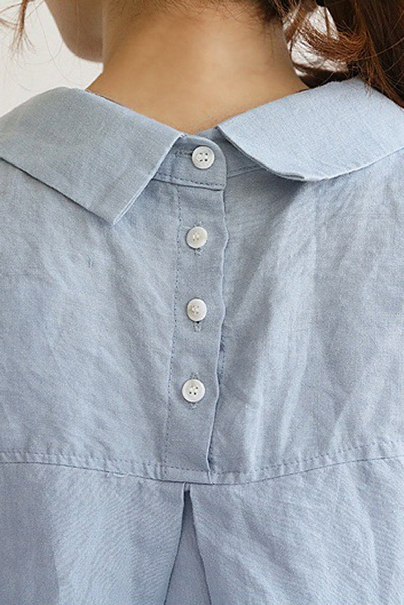 Camisa de Lino de Gran Tamaño