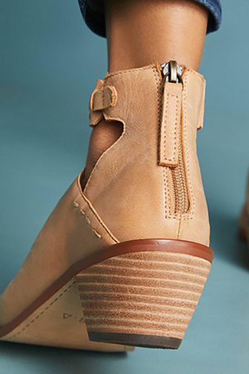 Botines de Tacón Cubano Recortados