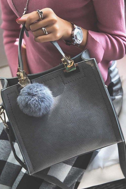 Bolsa con Asas Pom Pom
