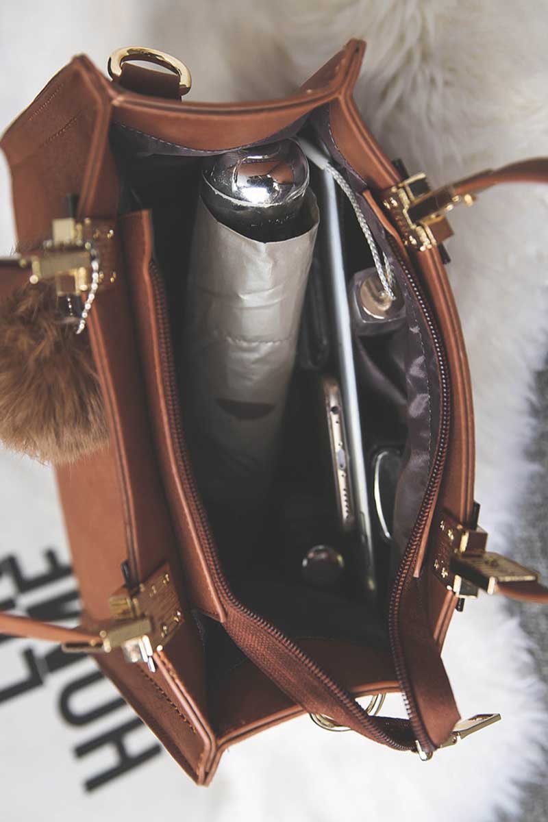 Bolsa con Asas Pom Pom