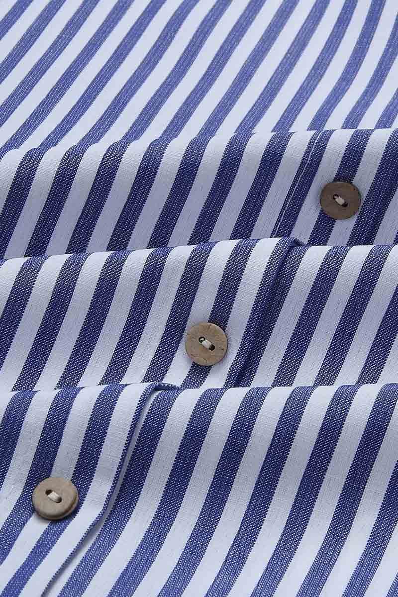 Vestido de tirantes midi a rayas