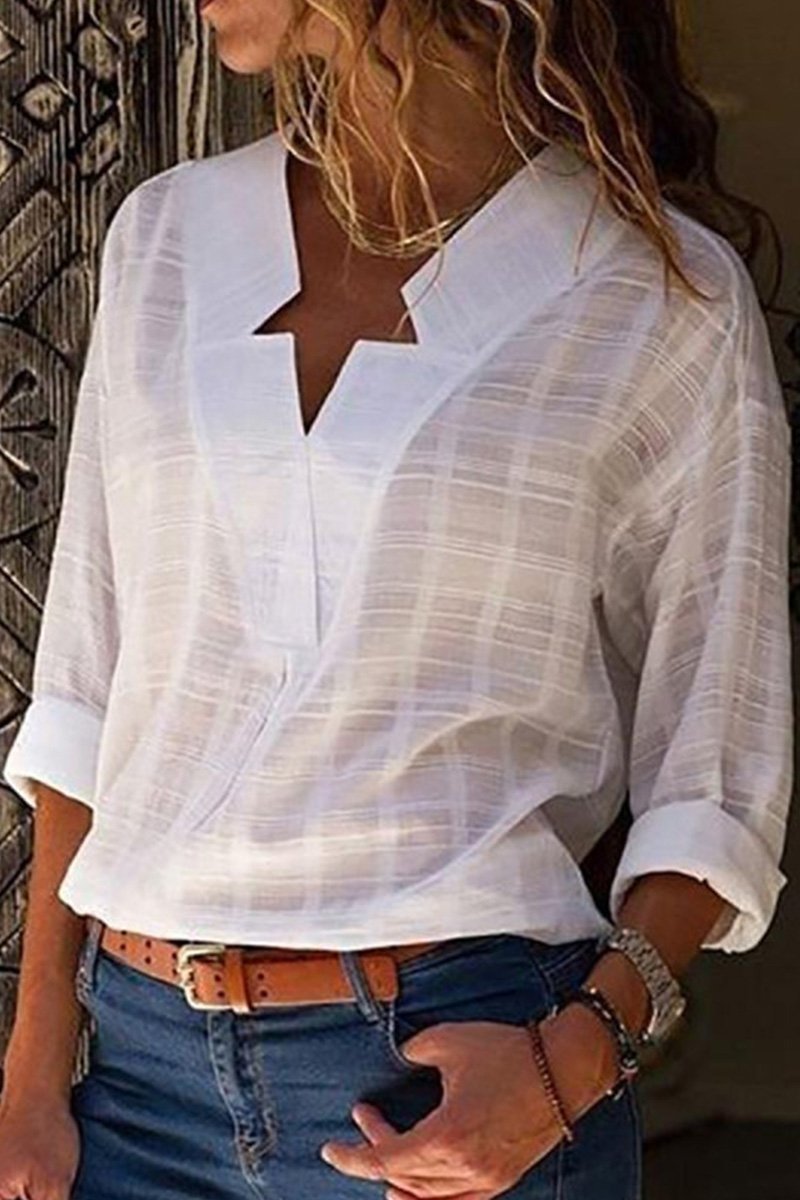 Top de túnica semi transparente