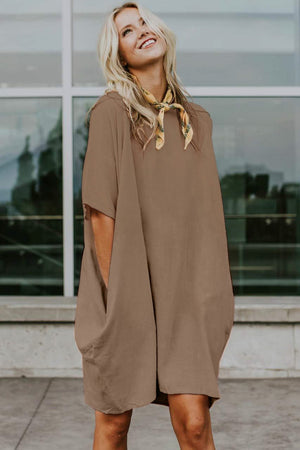 Vestido Nude Lino Talla Grande