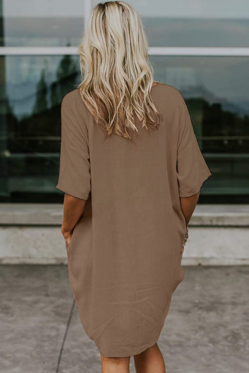Vestido Nude Lino Talla Grande