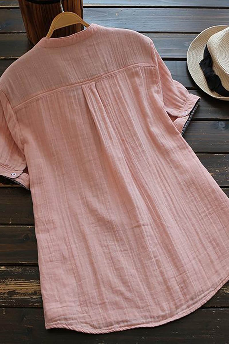 Camisa de Algodón forrada con Cuadros