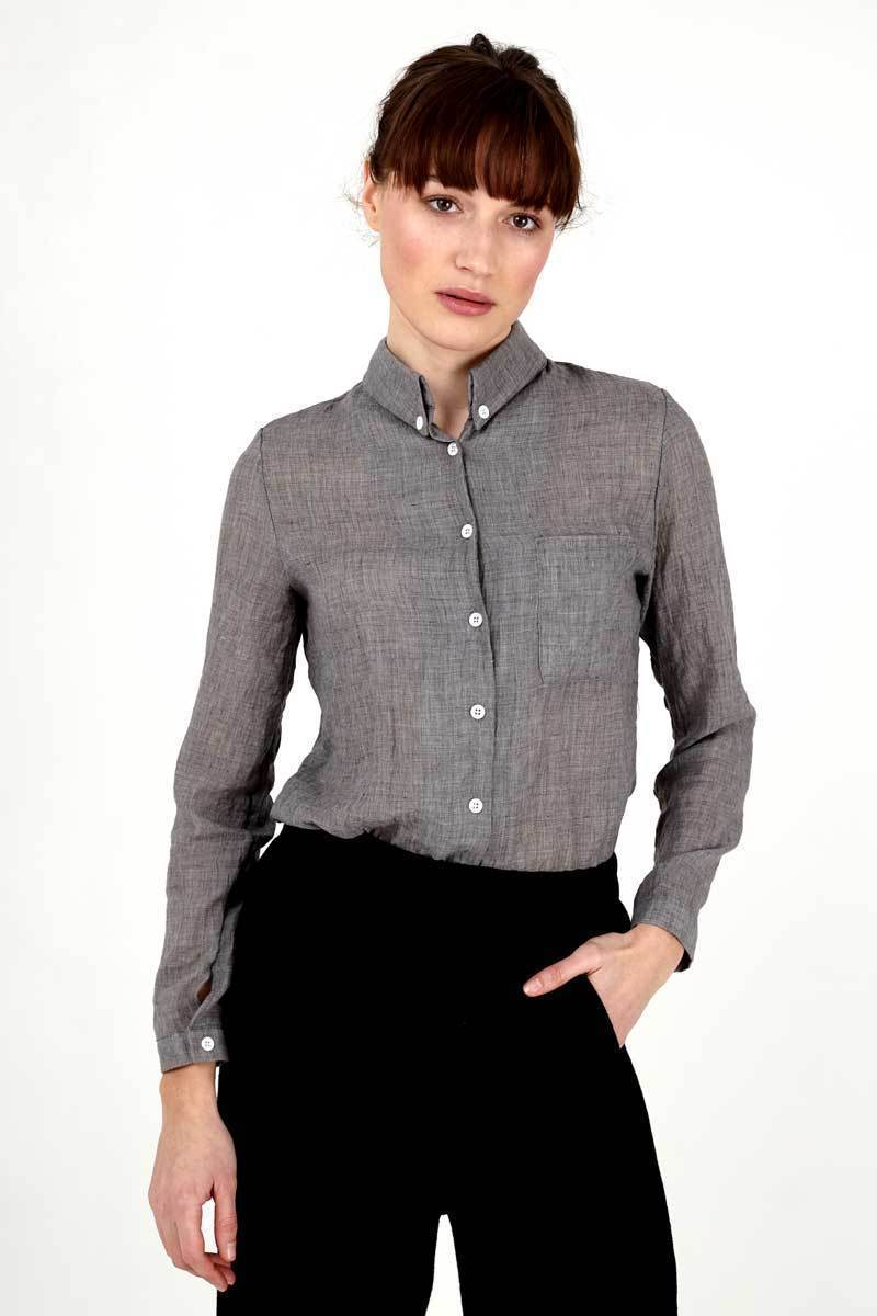 Linen Oxford Blouse